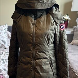 Canada Goose Arctic Program Hooded Down Jacket – Olive Green – Size S/P